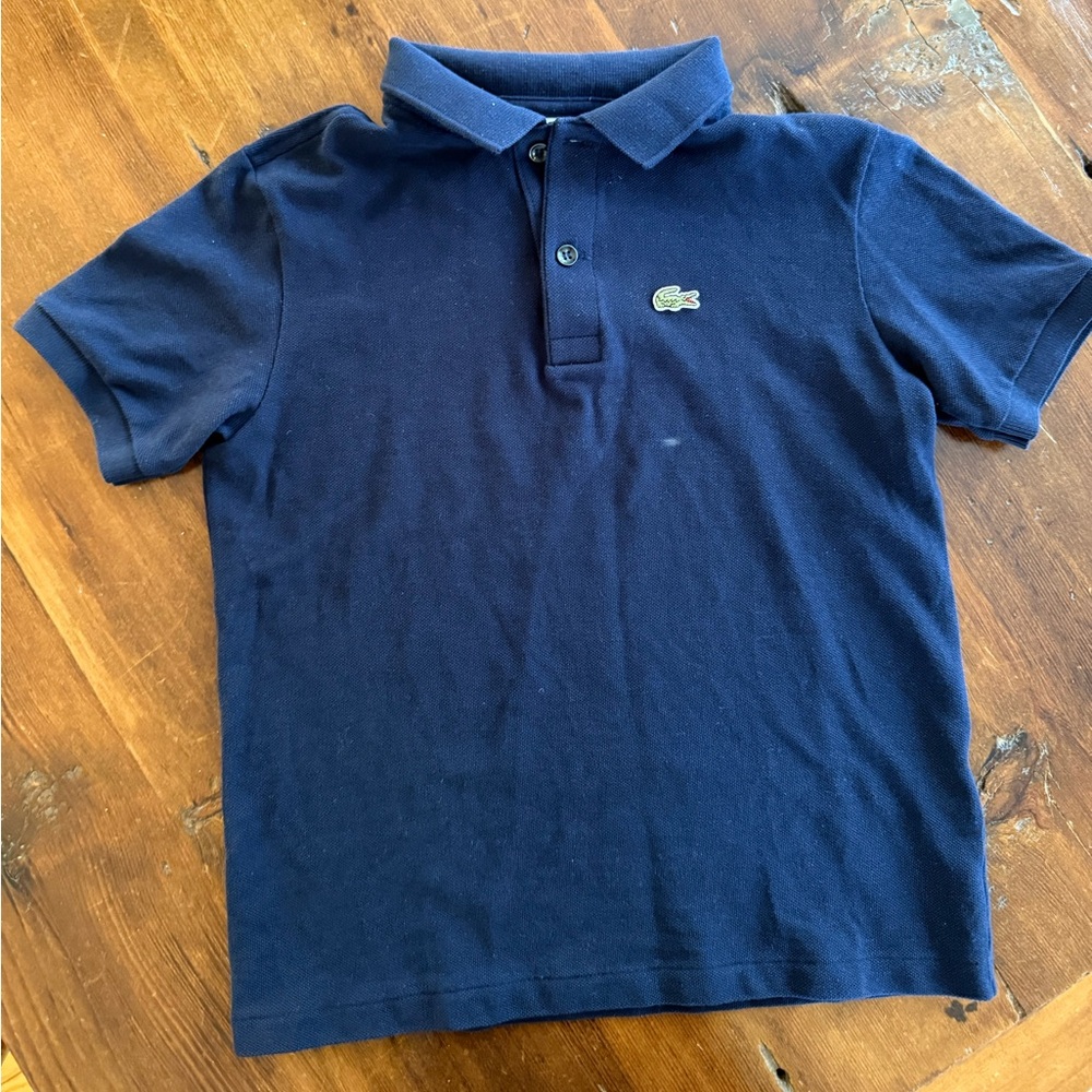 Lacoste Kids Navy Blue Polo Shirt